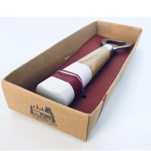 ROOTS Bottle Opener Classic Cabin Wood Handle - Picture 7 of 10